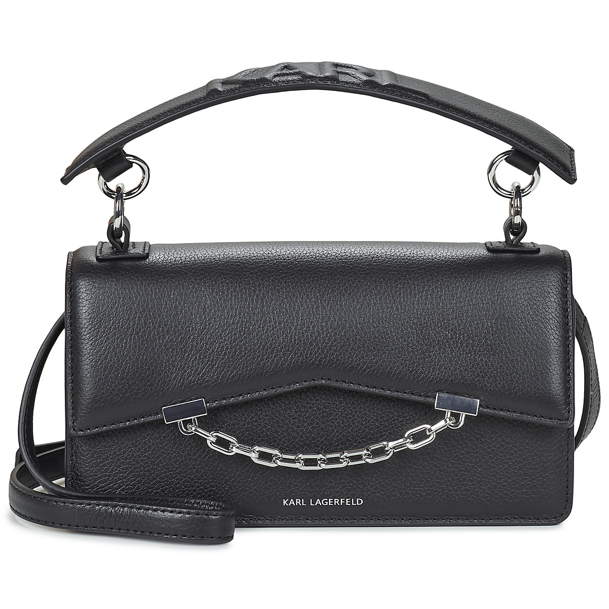 Karl Lagerfeld - K/SEVEN GRAINY CROSSBODY - Black