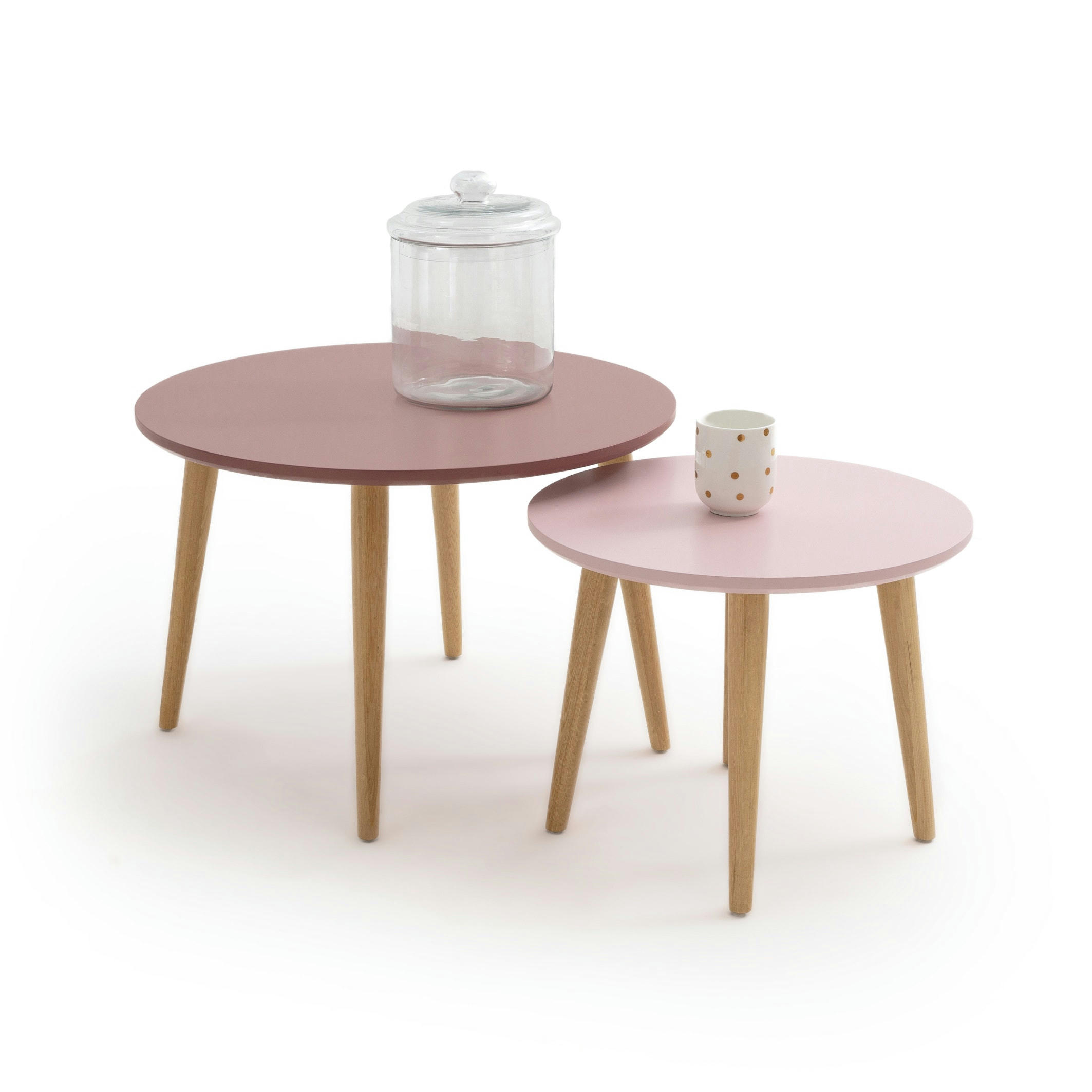 Lot de 2 tables basses gigognes, Jimi