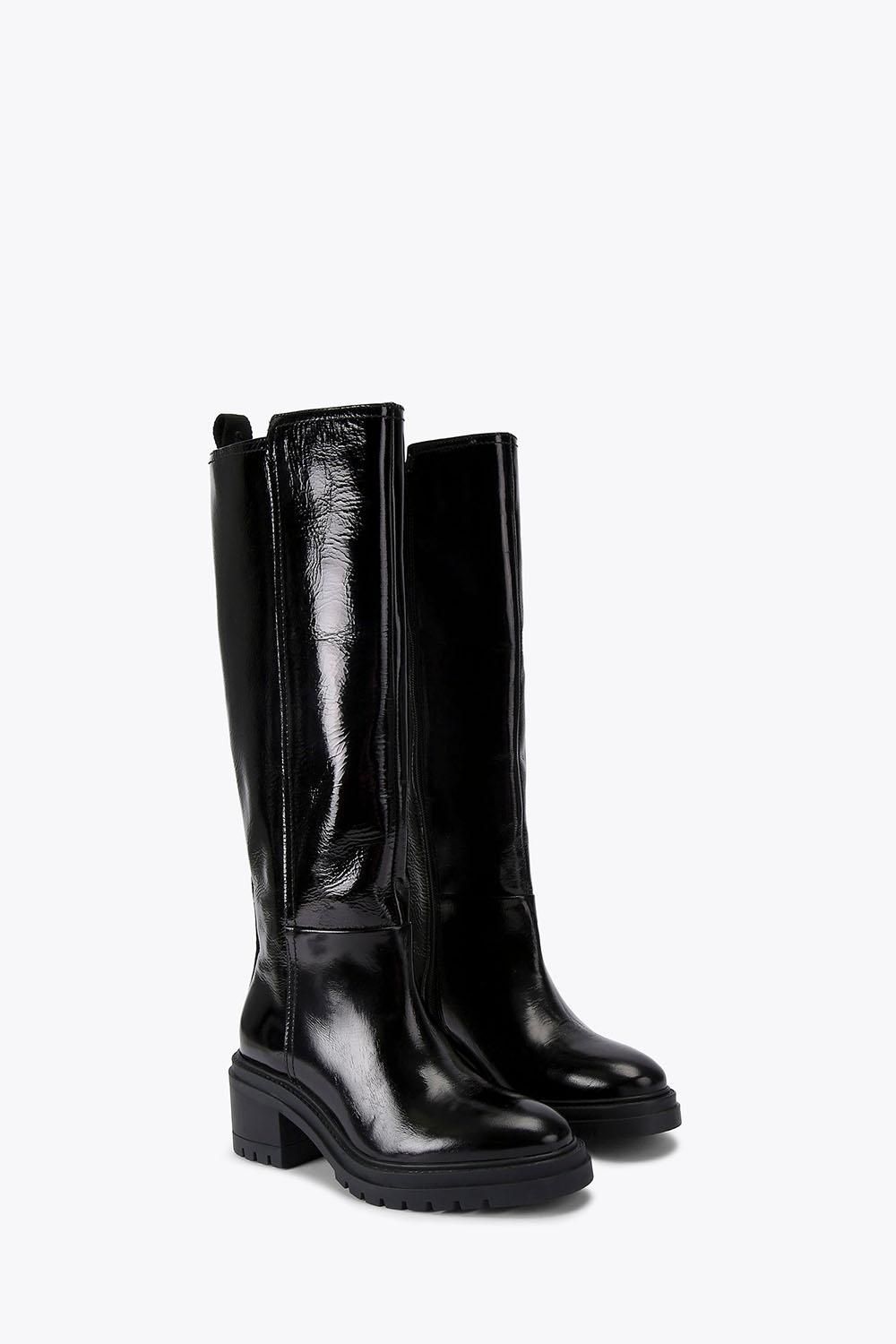 Carvela Champion Knee High' Leather Patent Boots