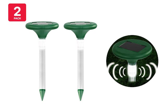 NNEKGE Solar LED Light Snake Repeller (2 Pack)