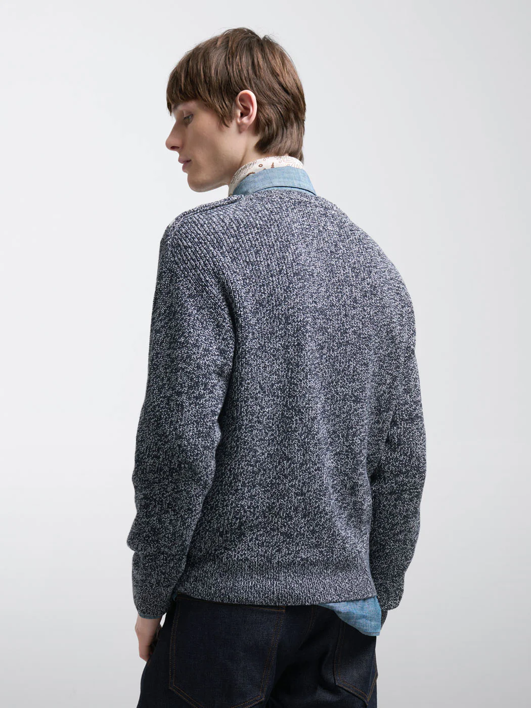 Pull col rond en coton bio - L'atelier