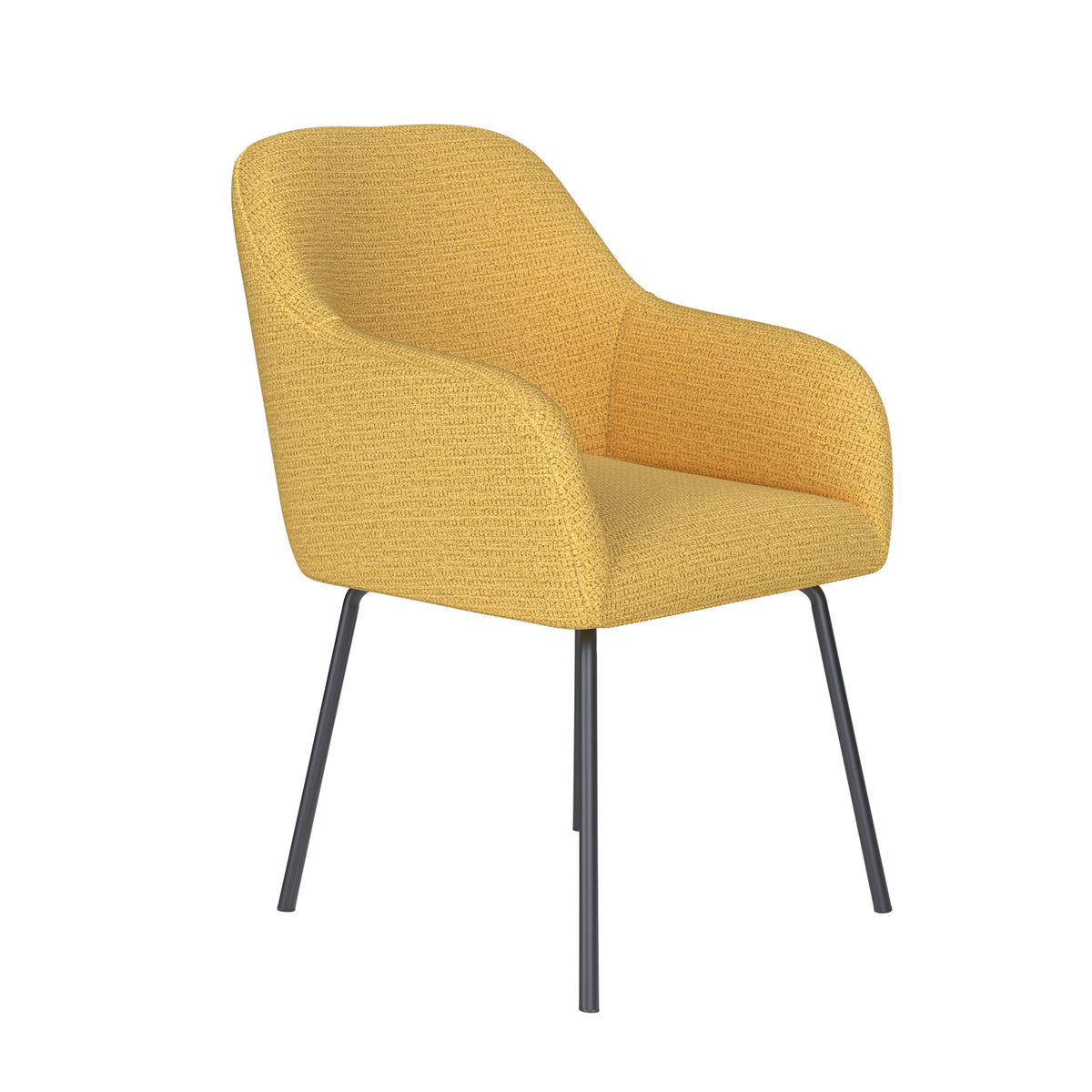 Housecraft Living Otis Eetkamerstoel Metaal Okergeel