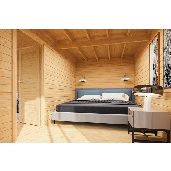 Gartenhaus »Murano«, BxHxT: 595 x 364,8 x 445,5 cm (Außenmaß inkl. Dachüberstand), carbongrau