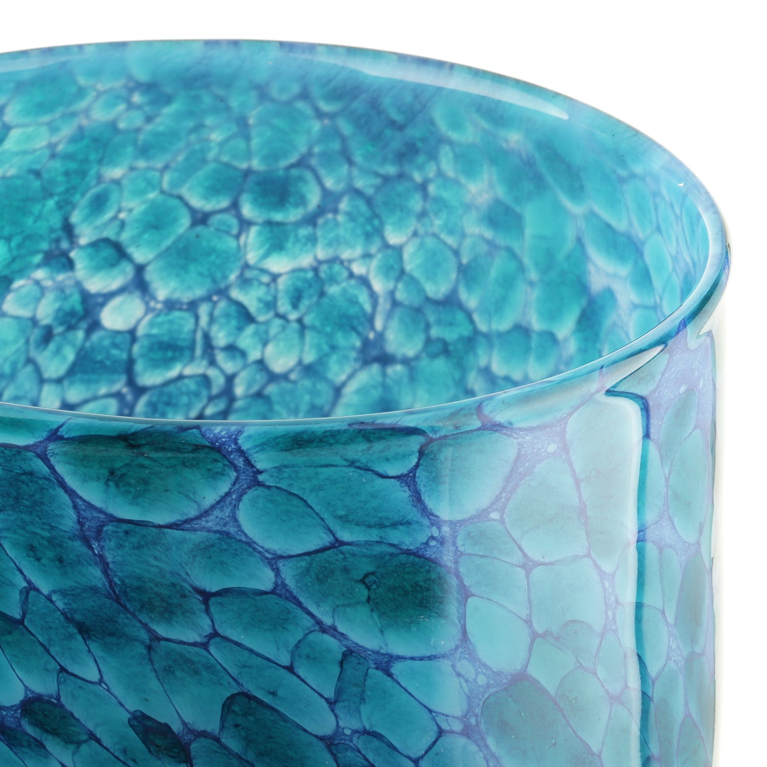 Vaso in vetro 29x29 cm azzurro