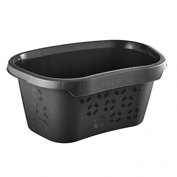 Corbeille à linge en Plastique Recyclé 30,5 litres - Gris Foncé