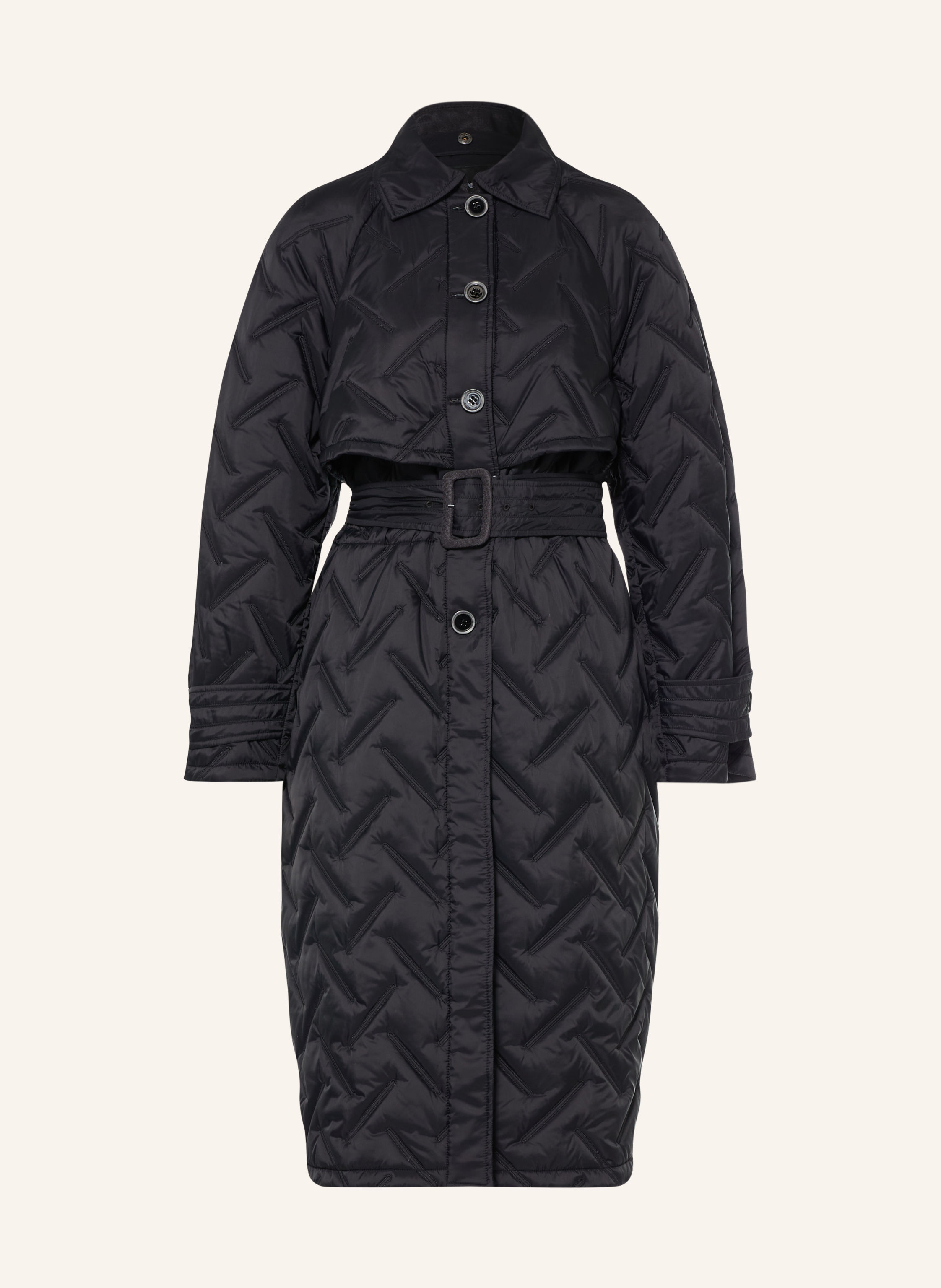 EMPORIO ARMANI Steppmantel mit abnehmbarer Kapuze
