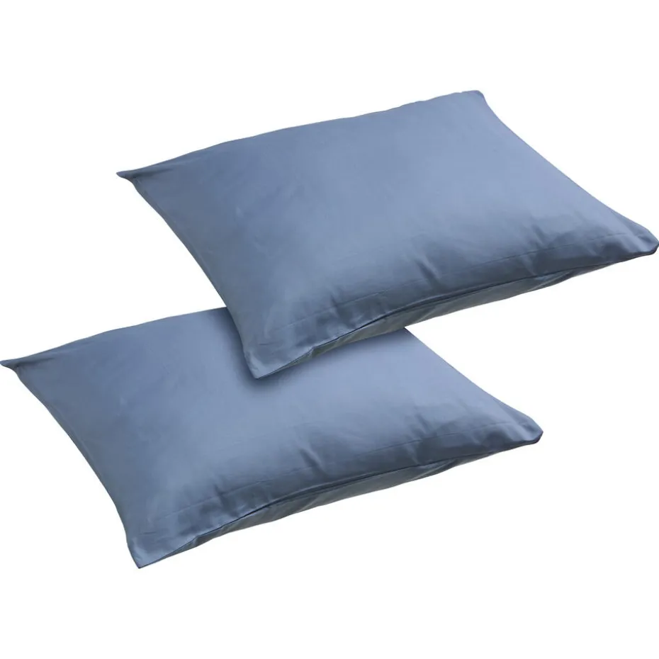 Kwantum Hoeslakens. Moltons & Kussenslopen | Beddengoed | Kussensloop Katoen  Blauw