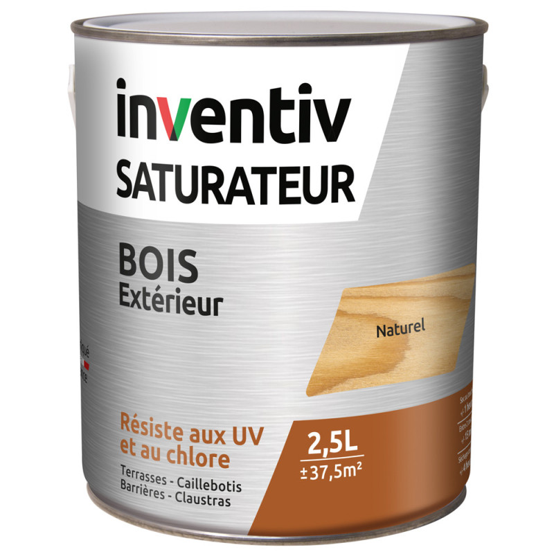 Saturateur pour bois extérieur naturel 2,5 L INVENTIV
