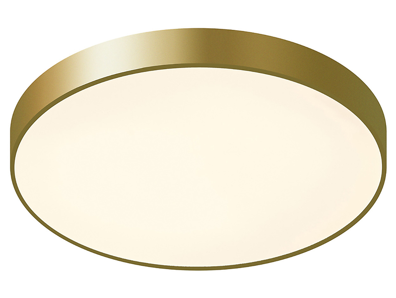 Plafon Orbital LED metalowy złoty