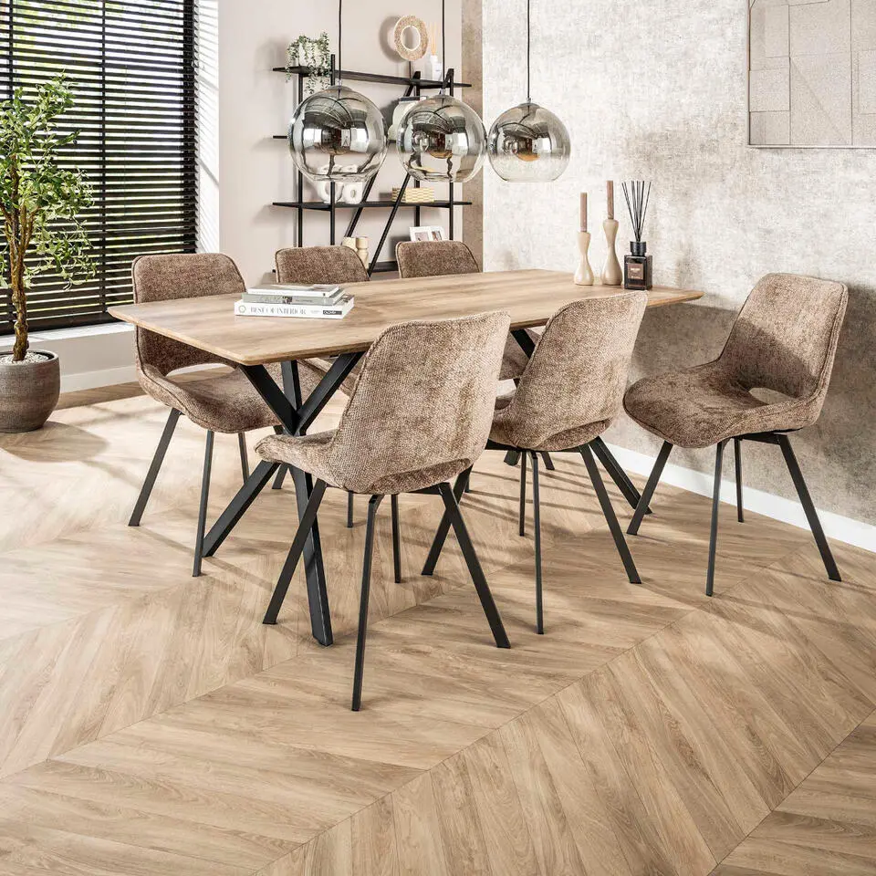 Fraaai - Hemlock eettafel eik 190 cm