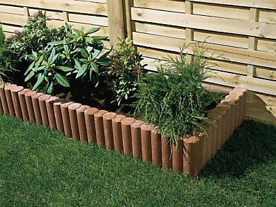 Bordure colonade droite rouge 50 x 20 cm, ép.6,5 cm