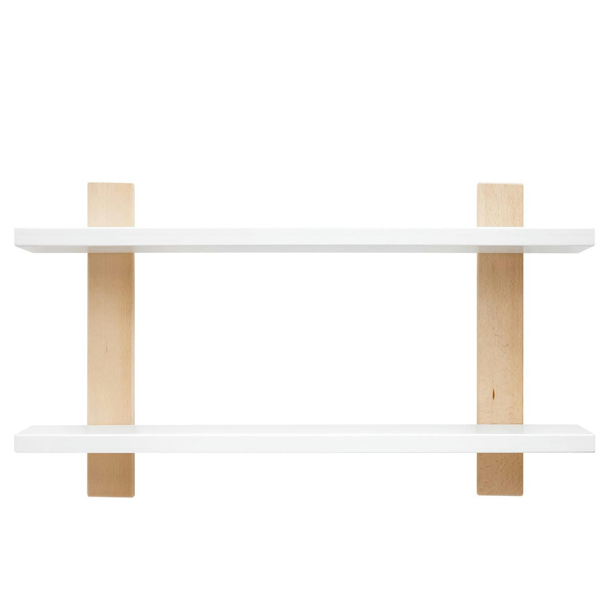 LISA - Étagère murale blanc naturel