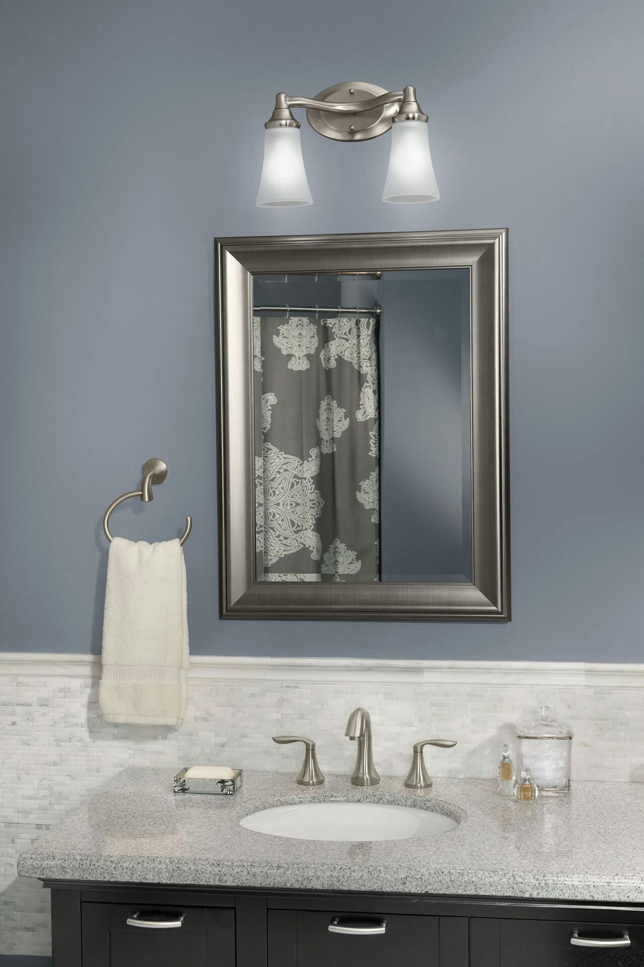 Moen EVA Dual Vanity Lighting Fixture, Chrome