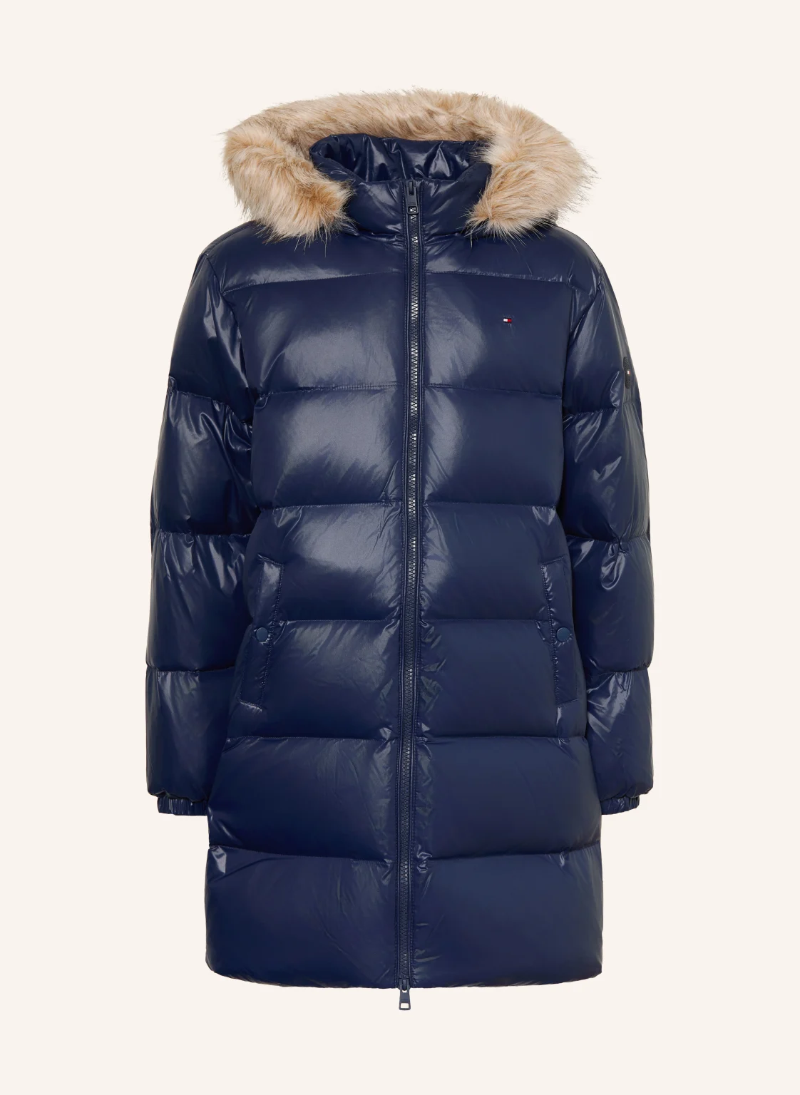 TOMMY HILFIGER Daunenjacke mit abnehmbarem Kunstfell