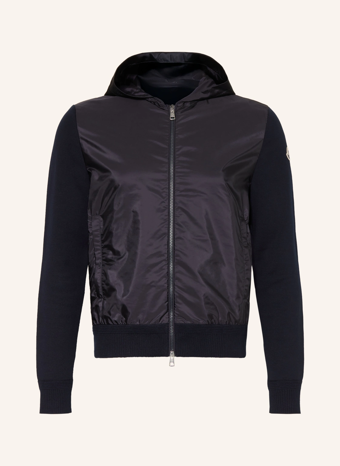 MONCLER Strickjacke im Materialmix