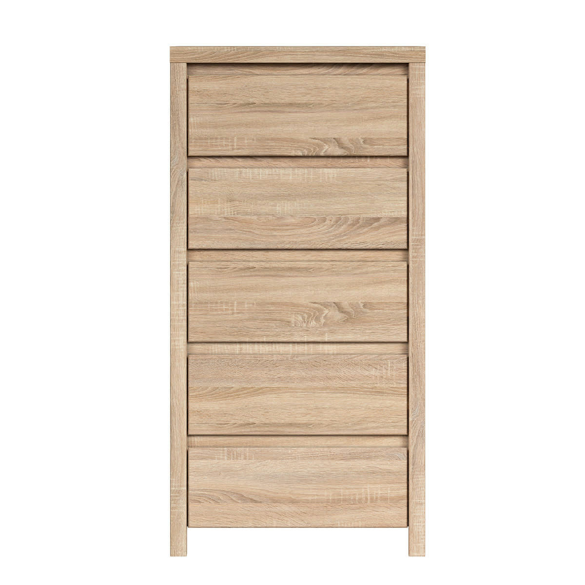 - Chiffonnier 5 tiroirs naturel