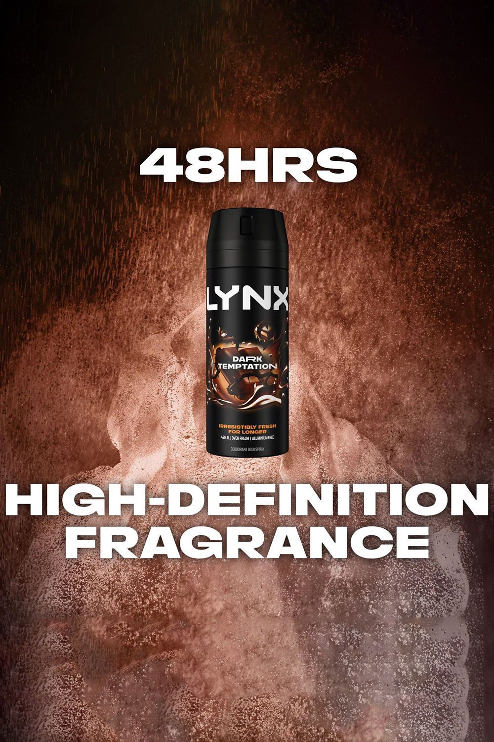 Lynx Dark Temptation Body Spray 48Hr Fragrance 150ml, 36 Pack