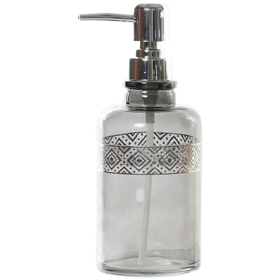 Items Zeeppompje - grijs - transparant - glas - 400ml - navulbaar