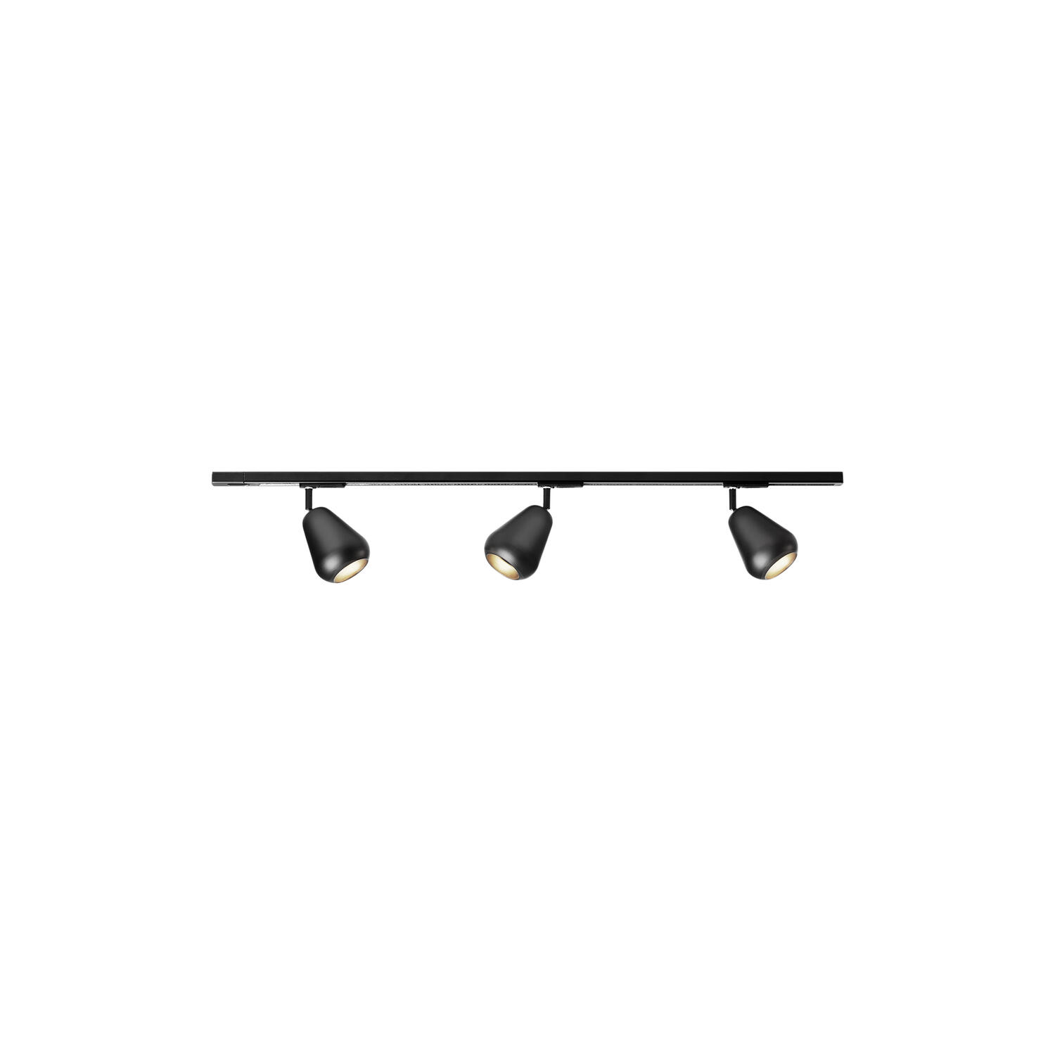 Anoli 3 Spot Track Ceiling Lamp, black/black