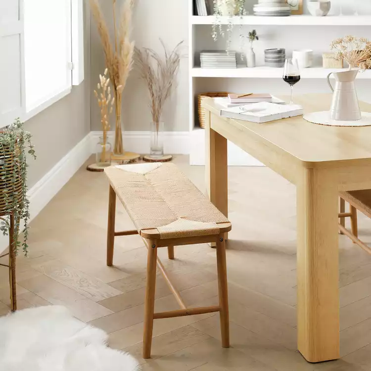 Habitat Hanna Oak Bench - Natural