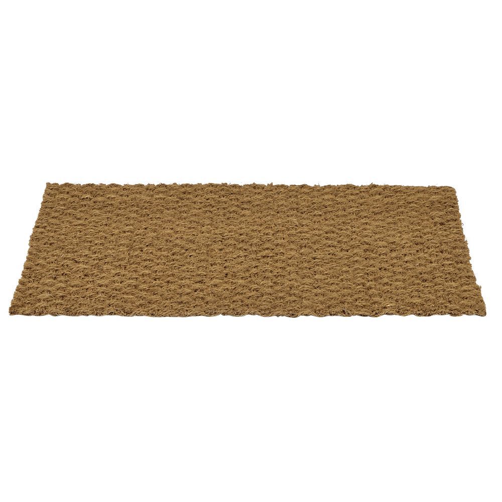 Paillasson coco rectangulaire marron 75x45cm