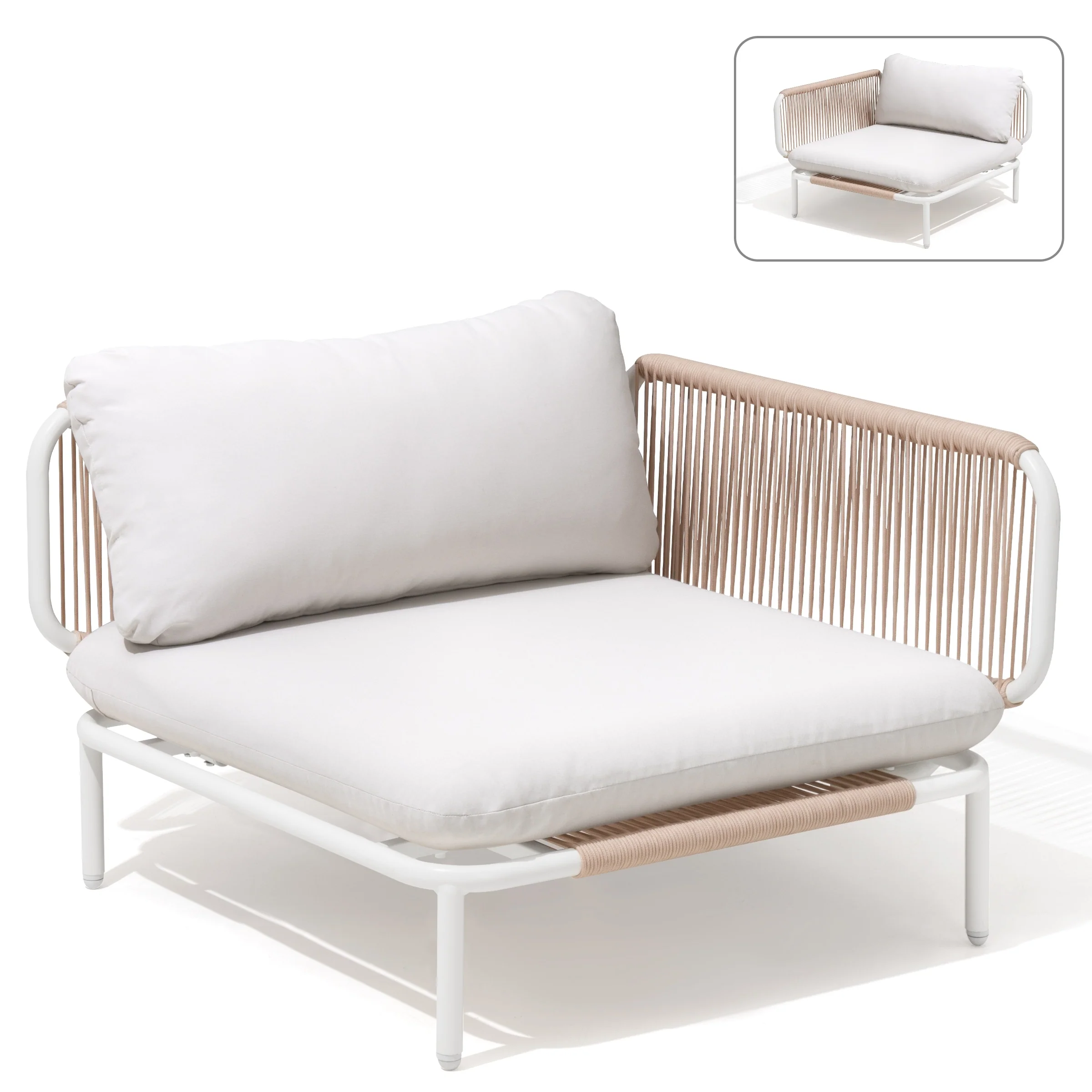 Pellebant Outdoor Sectional Sofa Patio Conversation Seating Set