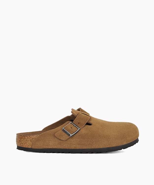 Boston Sfb Leve Taupe - Suede Clogs