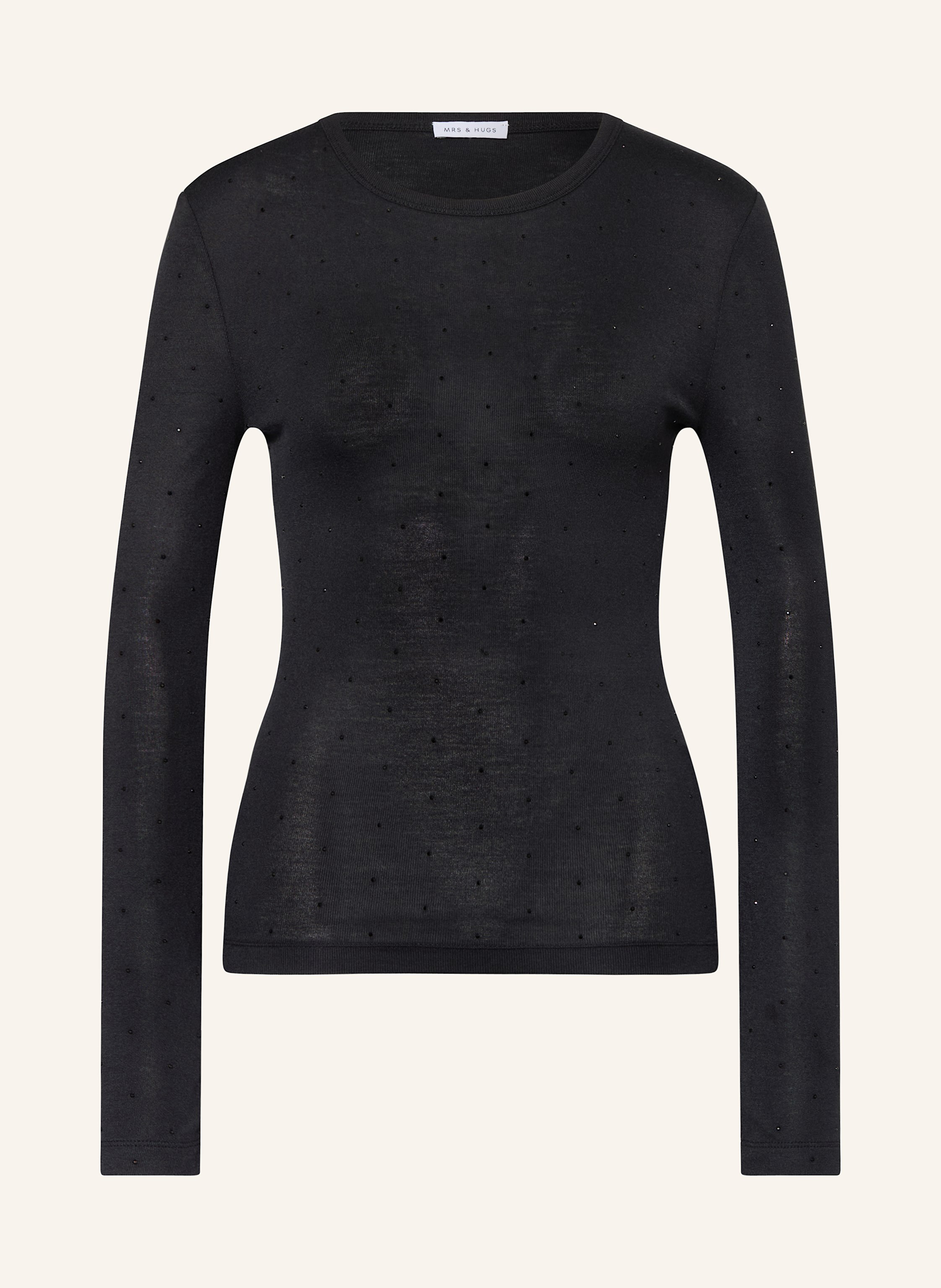 MRS & HUGS Longsleeve mit Schmucksteinen