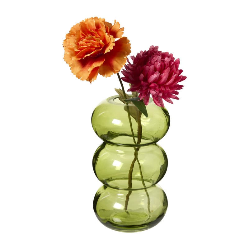 Vaas 3 bollingen - groen - &Oslash;8.5x13 cm