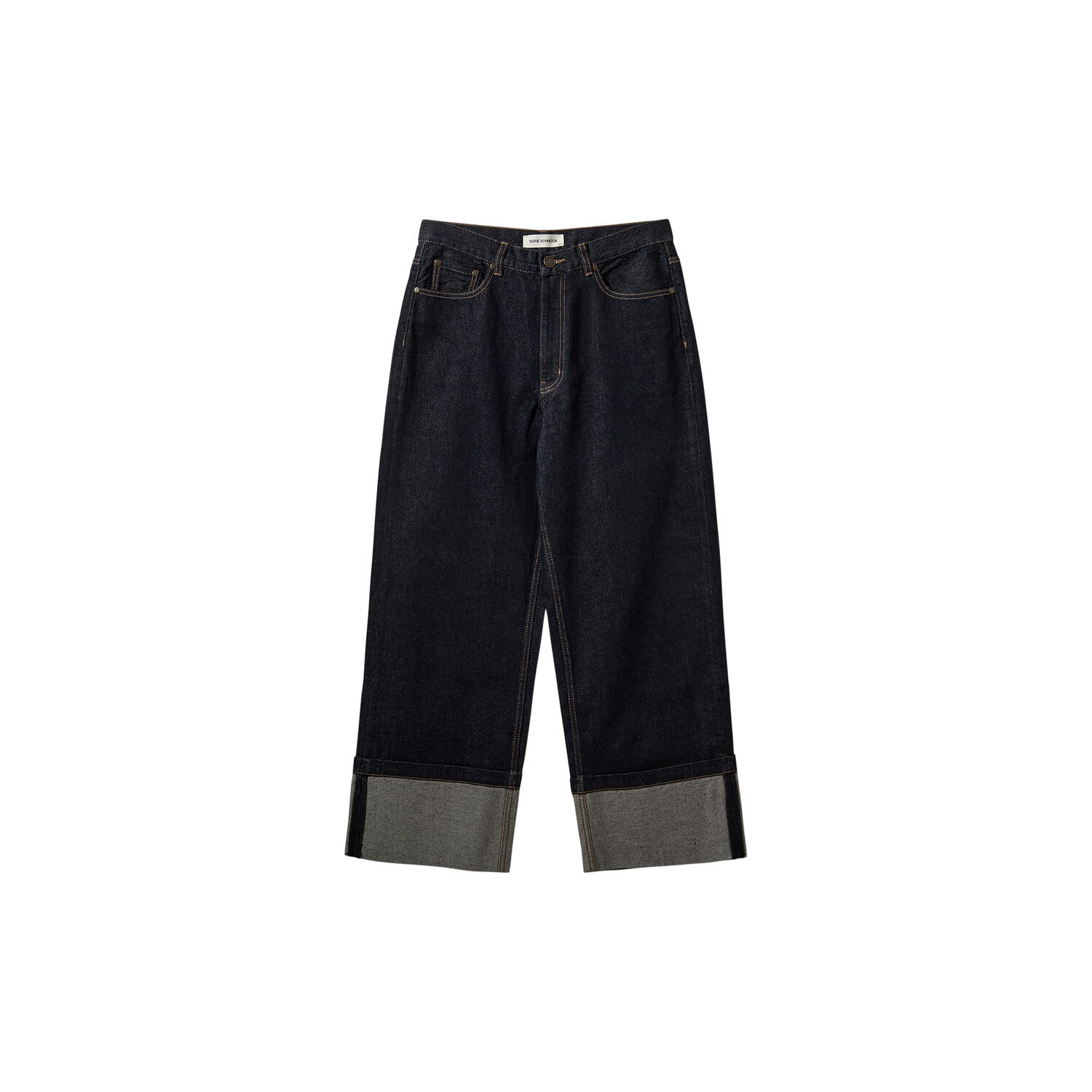 MishaSW Raw Denim Jeans, dark denim blue