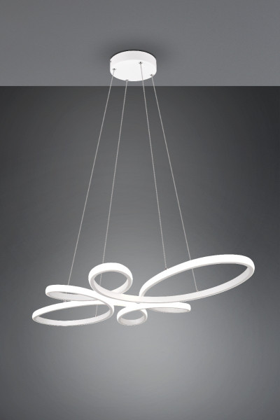 Lampa wisząca FLY biała LED 1x32W Neutralna biel 3900lm Trio