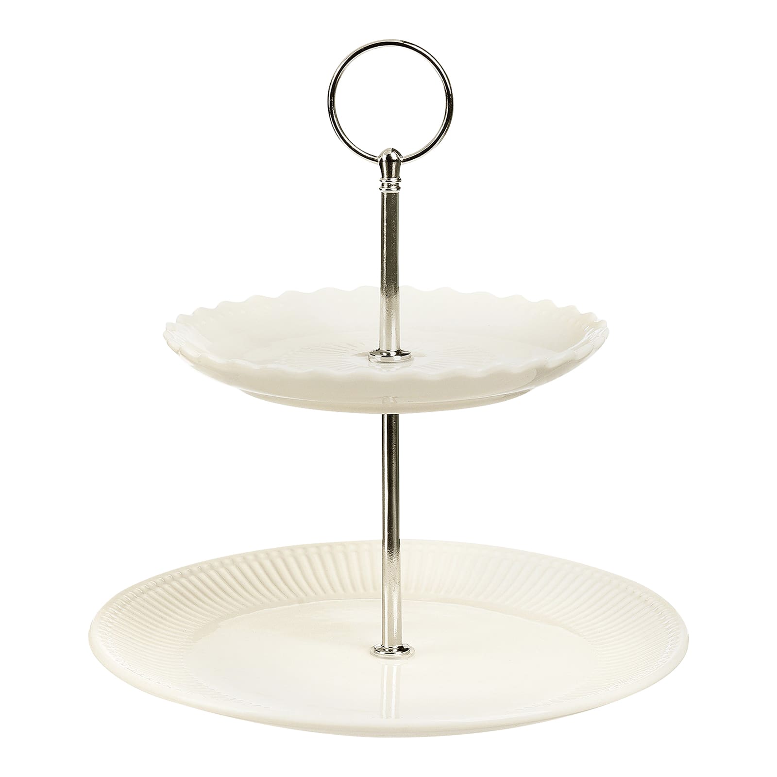 Servier-Etagere Lucy Creme, ⌀ 21 cm, H 210 mm