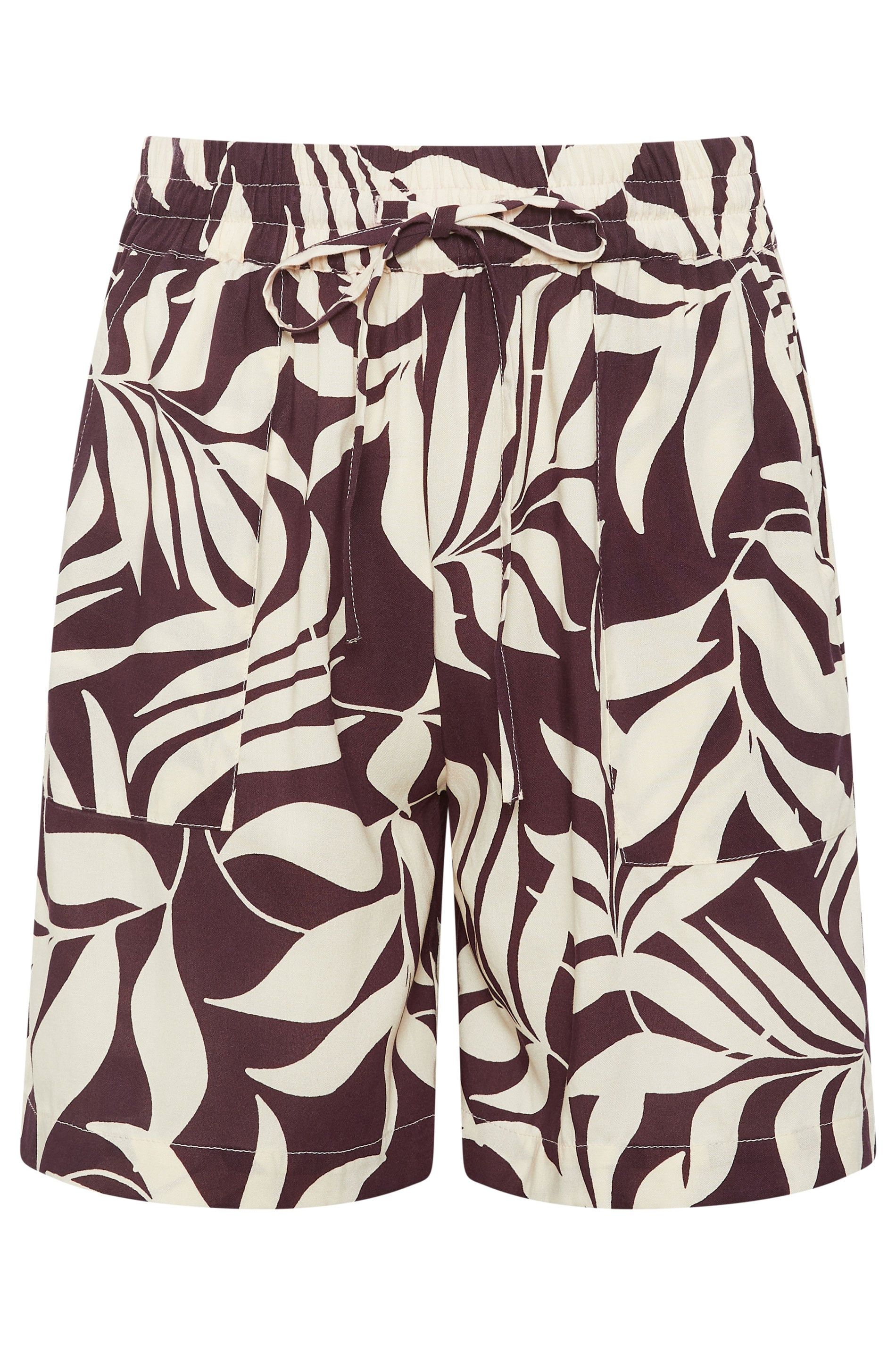 M&Co Leaf Print Shorts