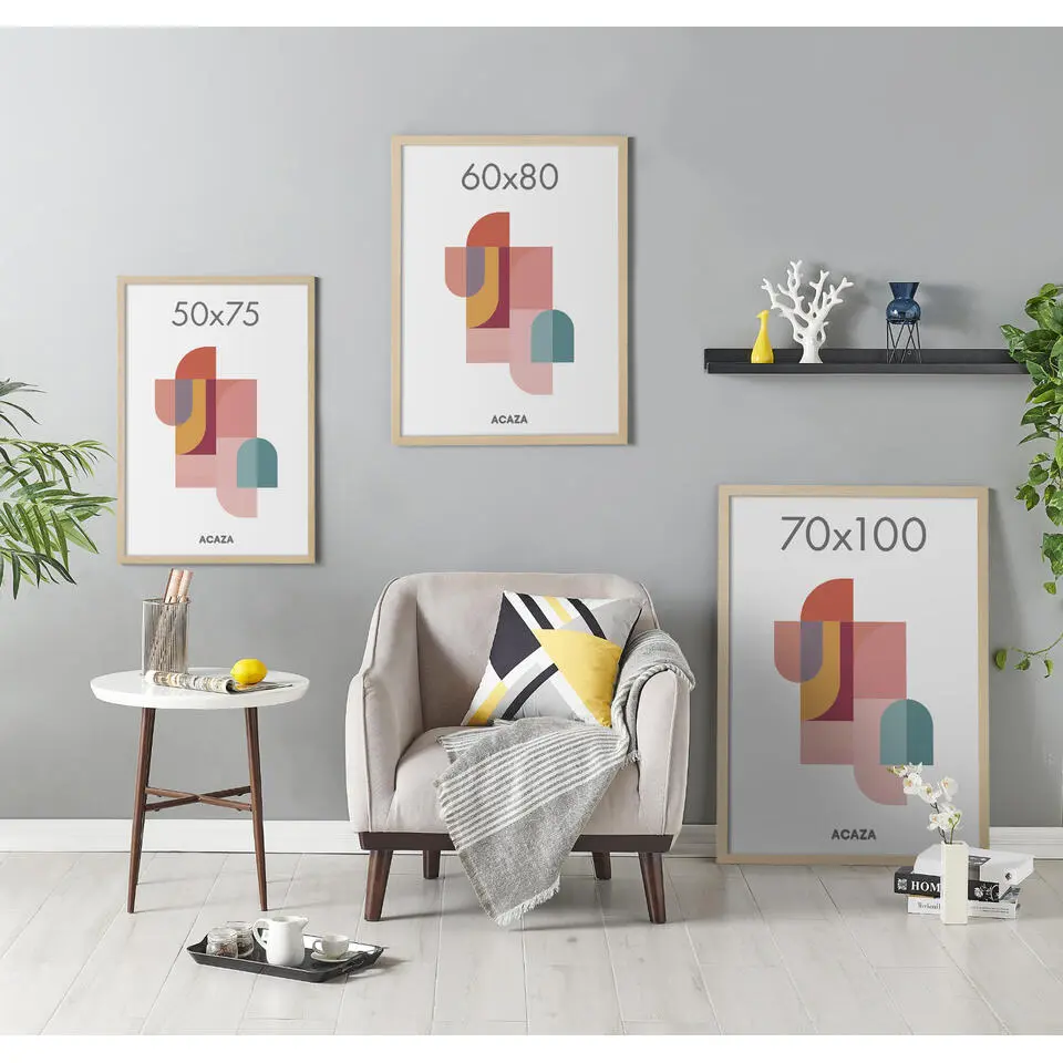 Fotokader - Fotolijst - 50x75 cm - MDF hout - Lichte Eik