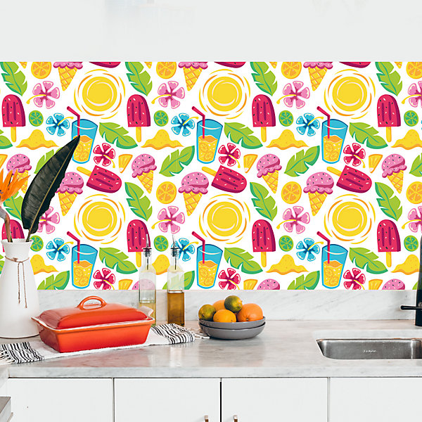 Crédence adhésive ice cream summer30x70cm