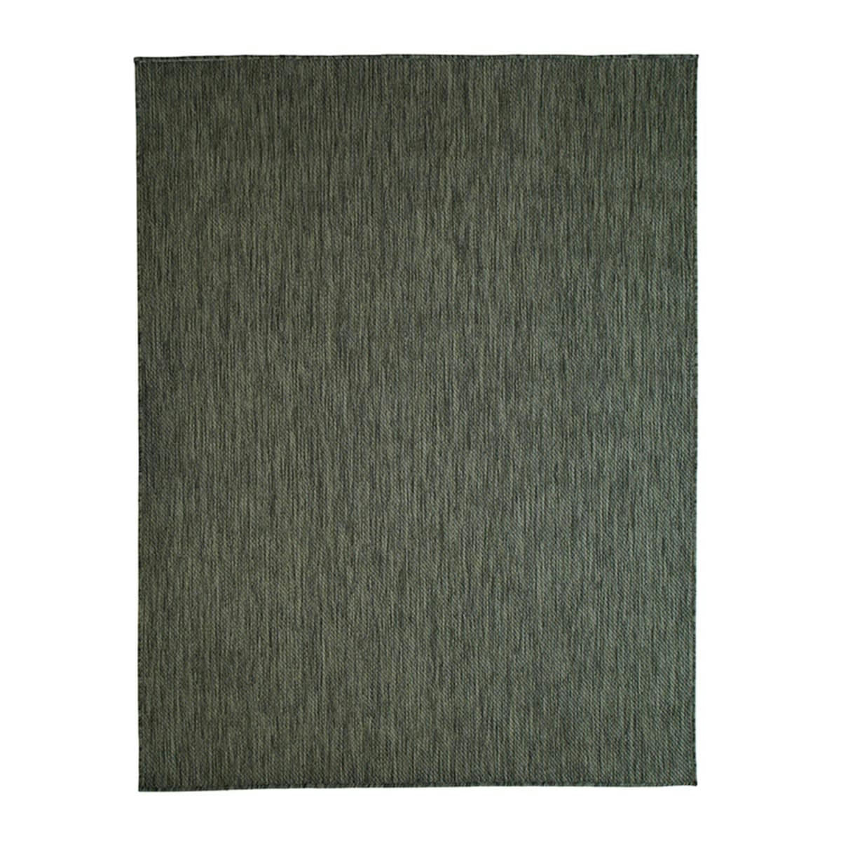 TERRAIN - Tapis intérieur-extérieur aspect jute vert foncé 195x275