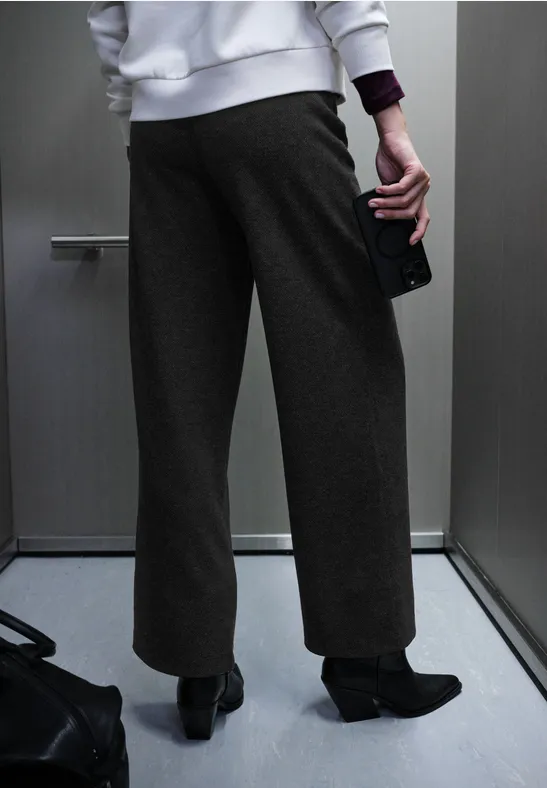 Herringbone Wide Leg Hose