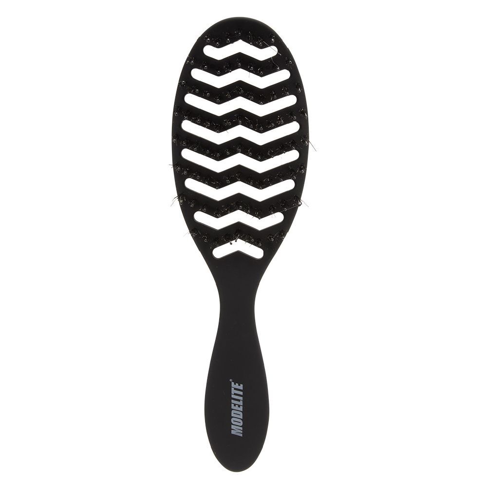 Brosse tunnel multi-usages nylon/sanglier picots perlés noir