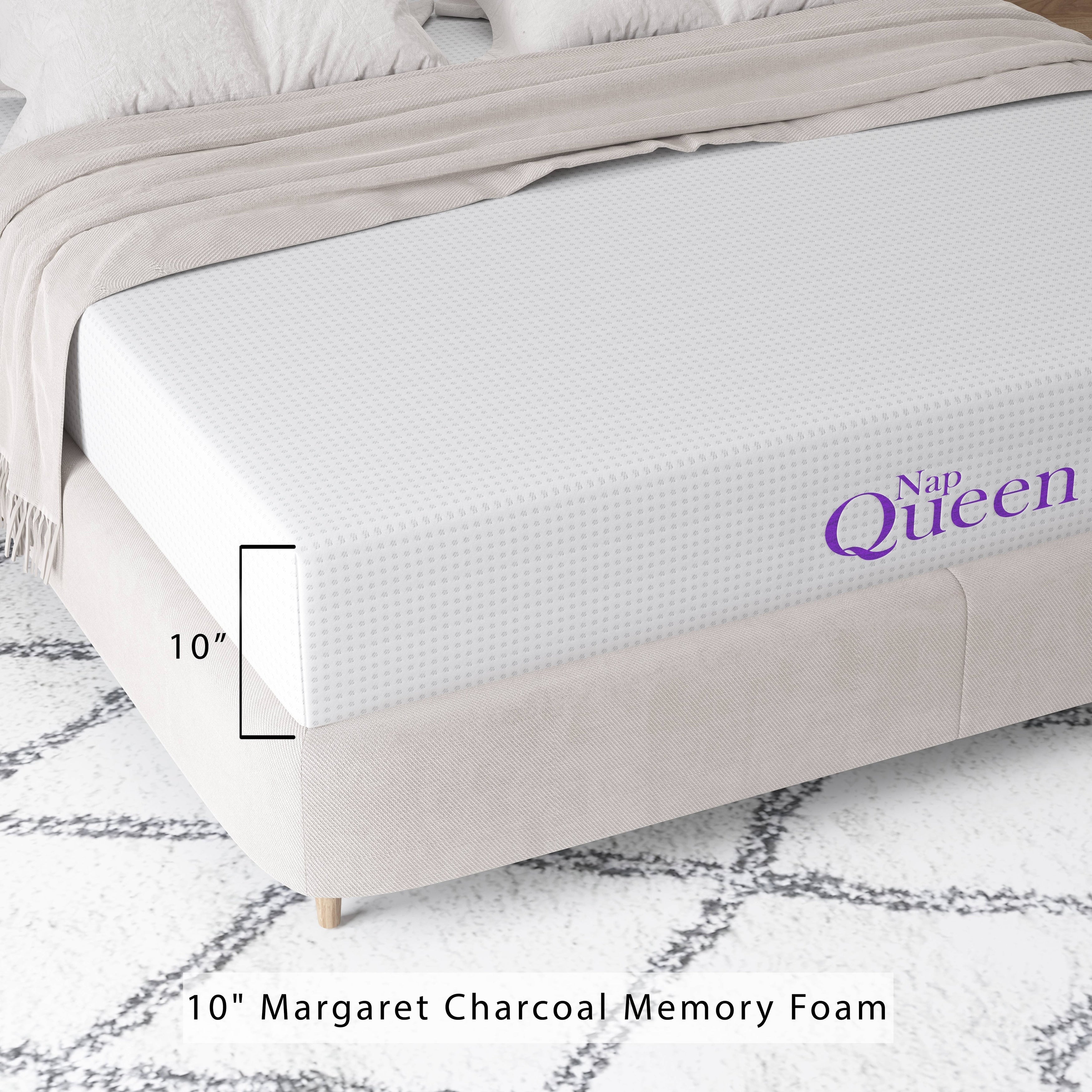 NapQueen 10 Bamboo Charcoal Memory Foam Mattress
