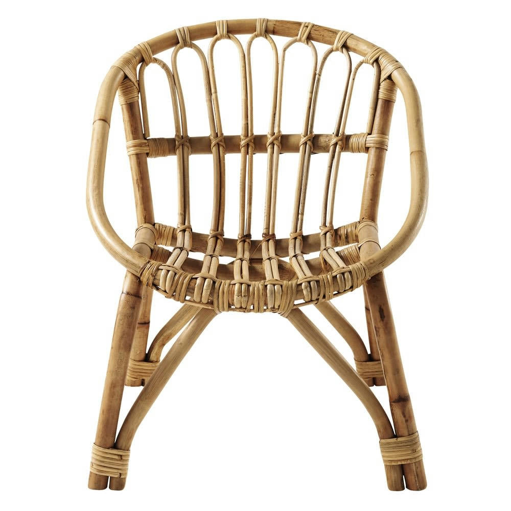 Plume - Chaise enfant en rotin