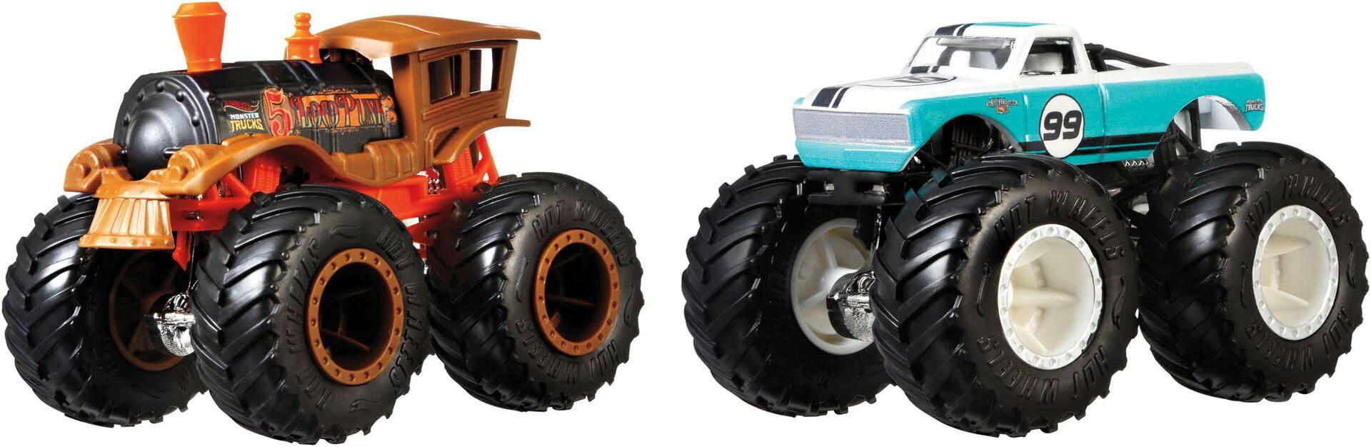 Hot Wheels Monster Trucks Demolition Doubles -  Spur Of Moment vs. Steer Clear, Ages 3+
