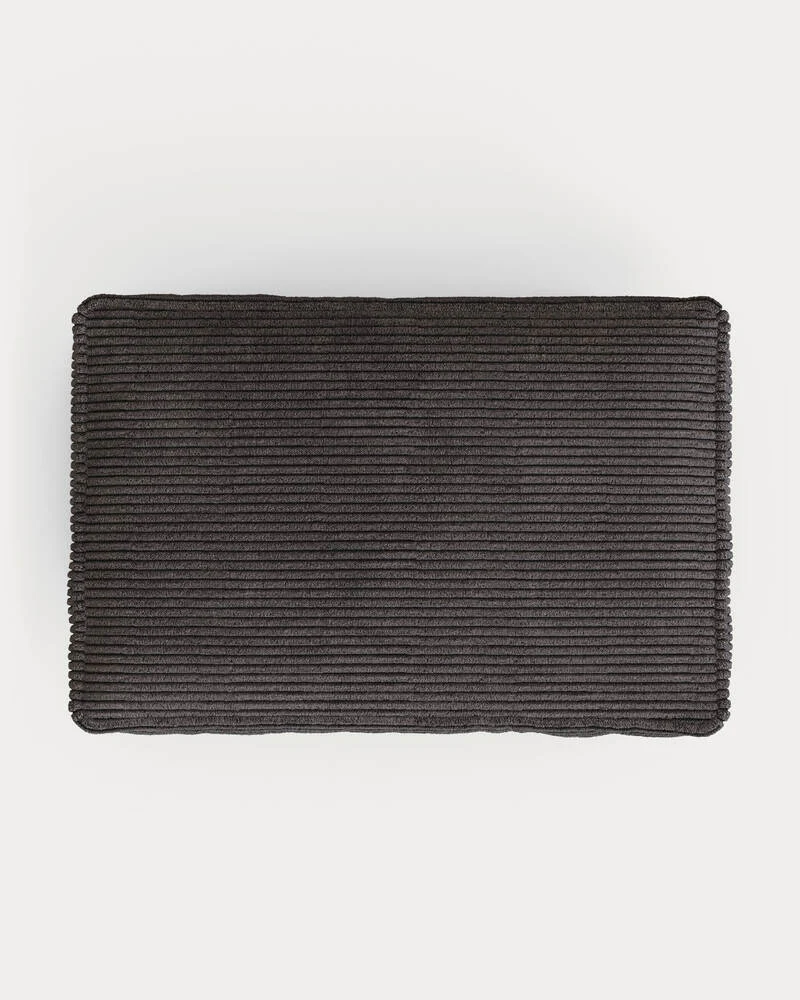 Blok cushion thick grey corduroy 40 x 60 cm