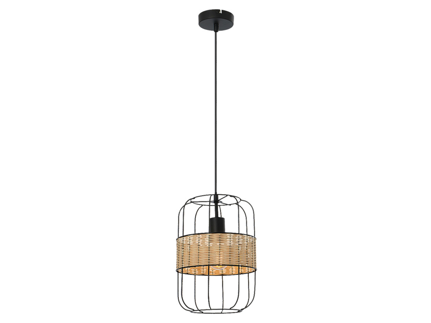 Lampa wisząca Indiana metalowa czarna