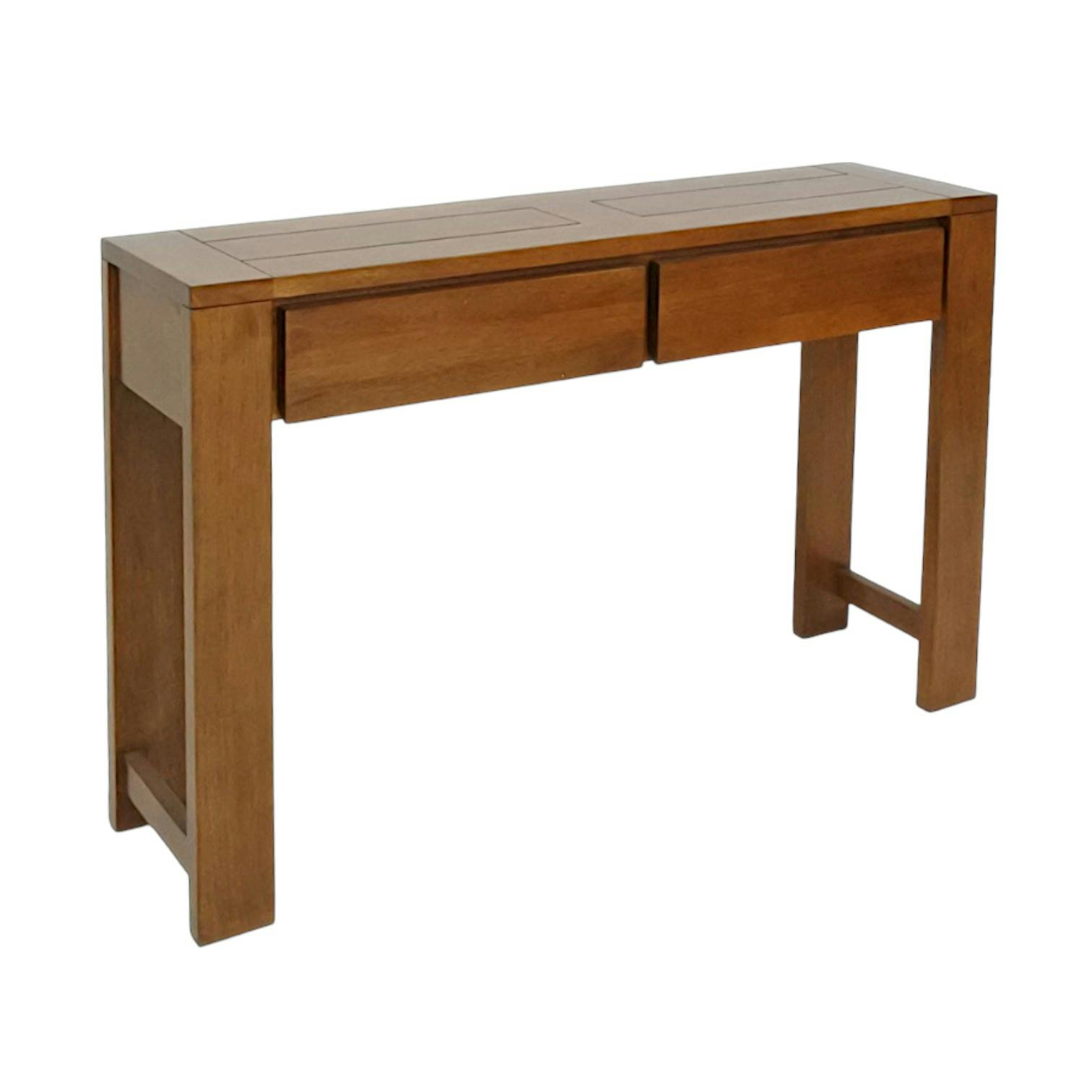 Console Hévéa 2 tiroirs 115x30x75cm OLGA