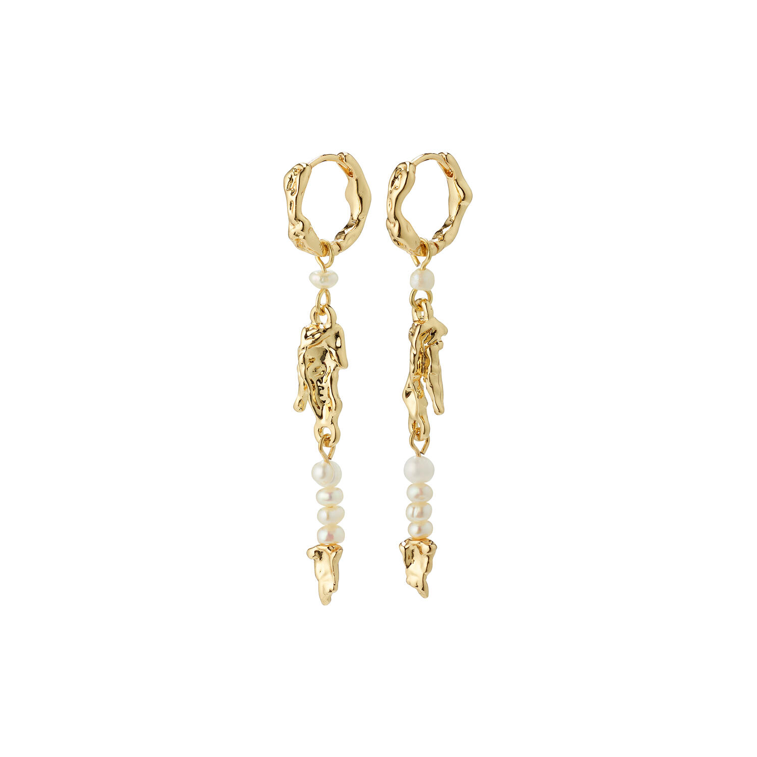 NIYA Freshwater Pearl øreringe, gold plated
