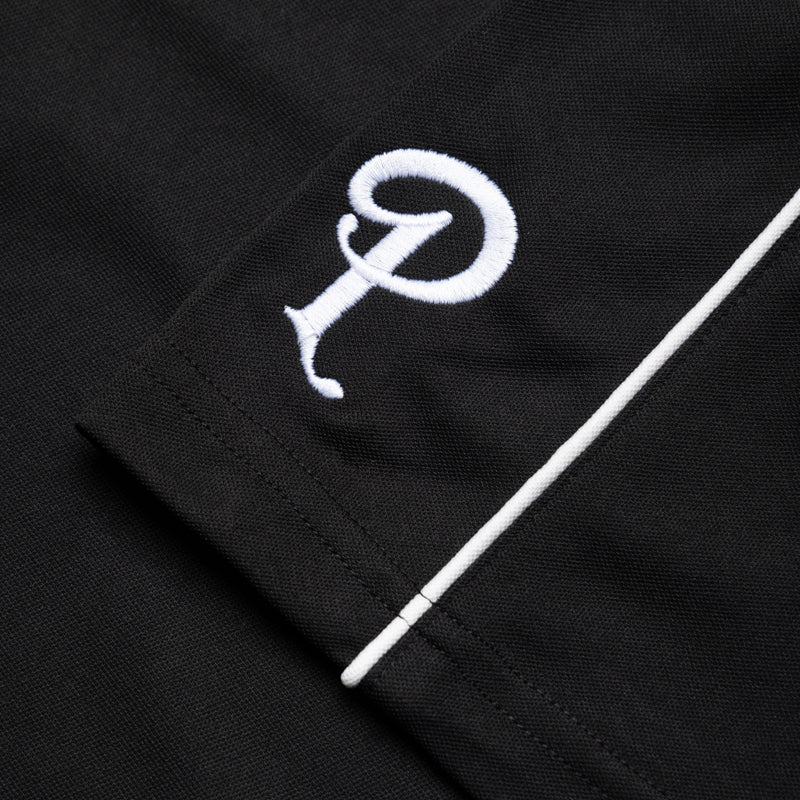 Malbon Golf Evergreen Blade Collar Polo - Black