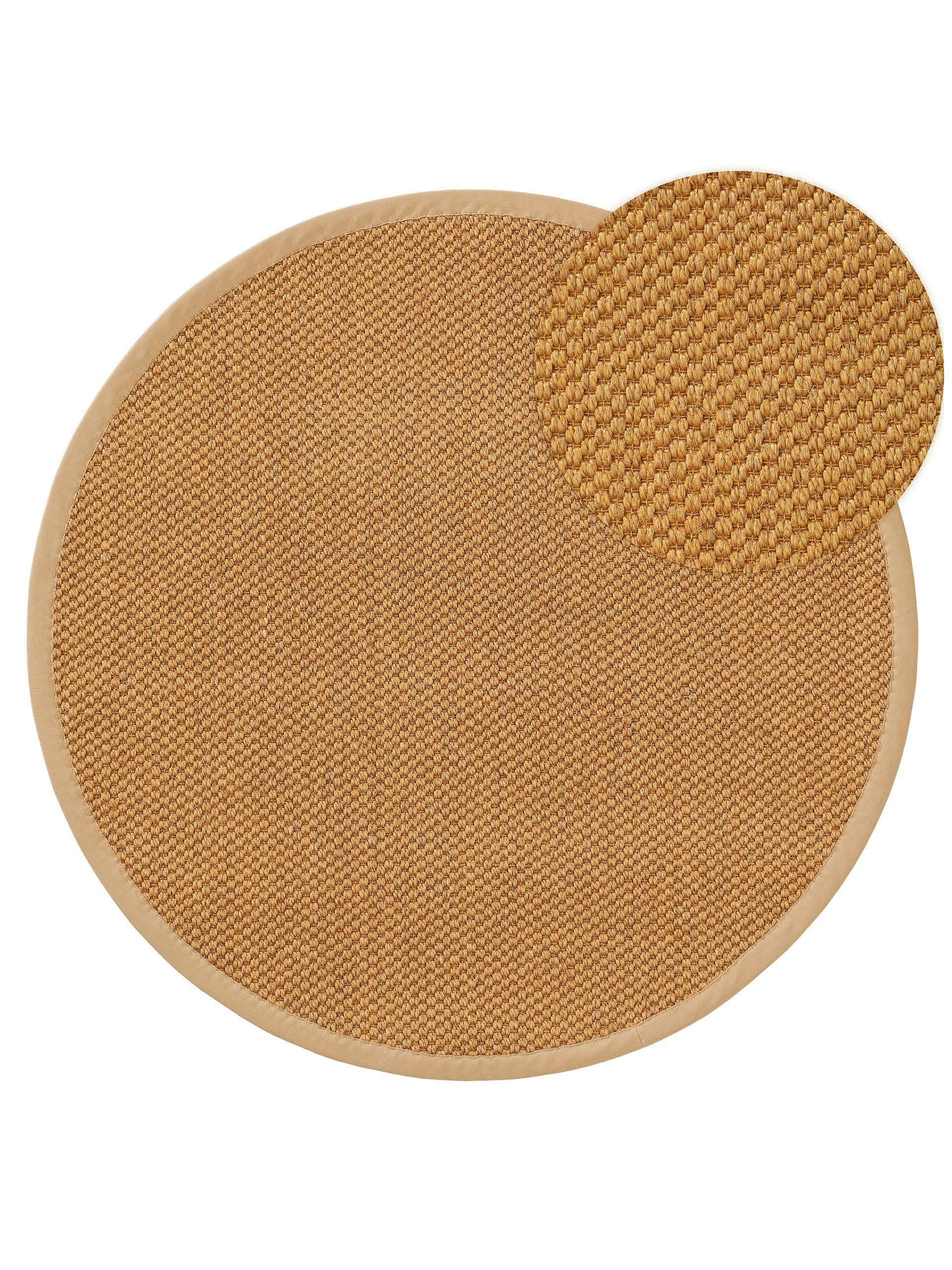 GRETA - Tapis sisal beige D 150 rond