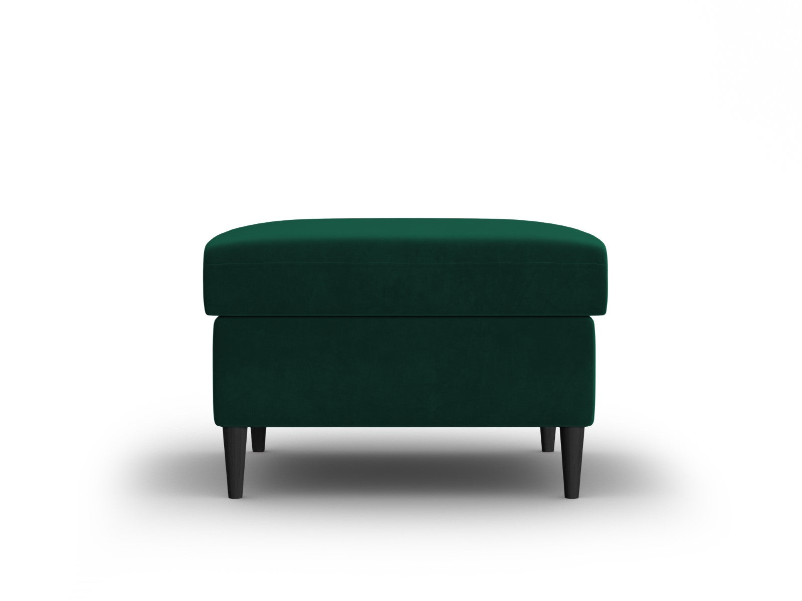 Cosmopolitan Design Poef Kyoto flueel flessengroen - 70x70x45cm