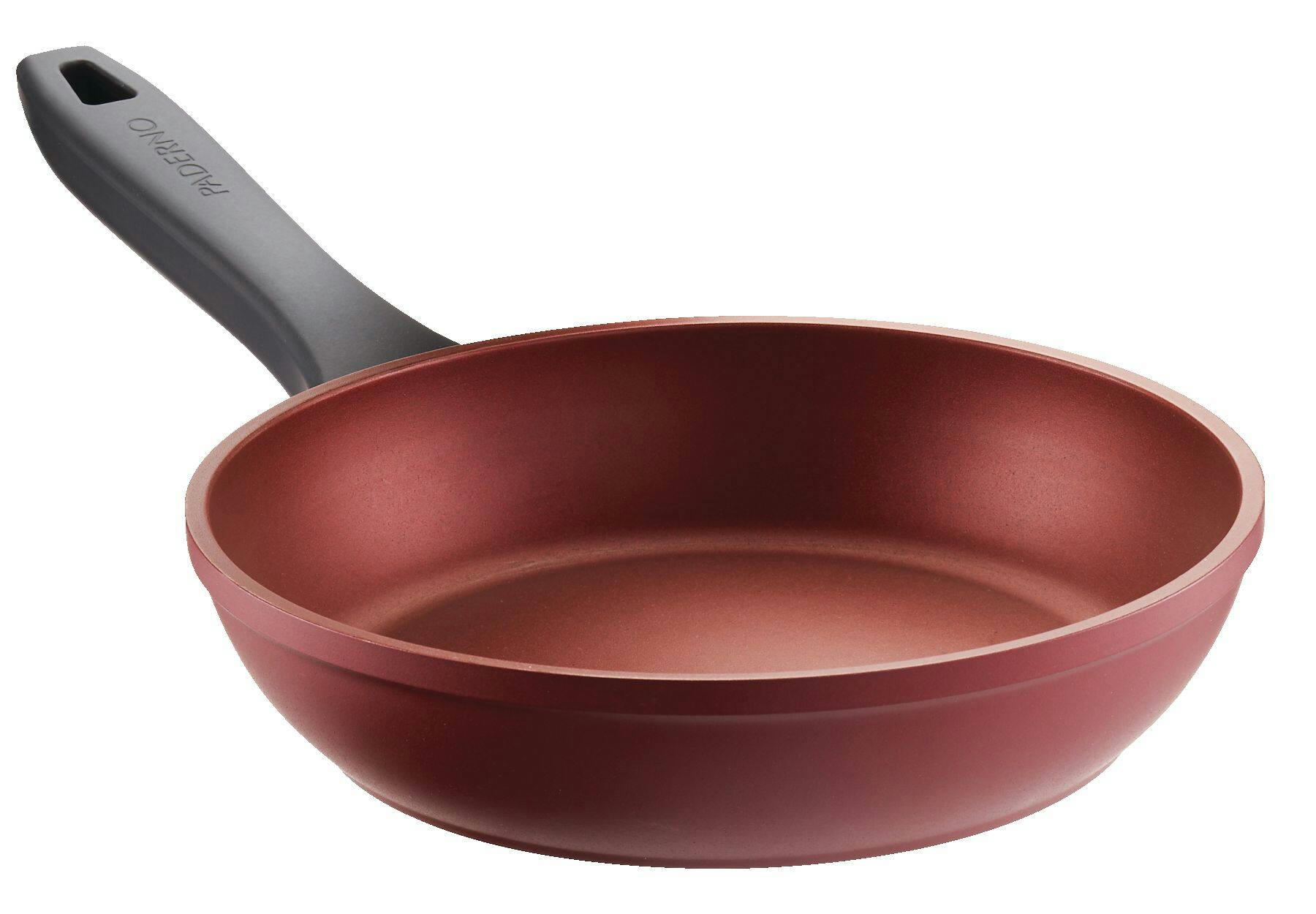 PADERNO Classic Frying Pan PFOA-Free Non-Stick, Maroon, 20cm