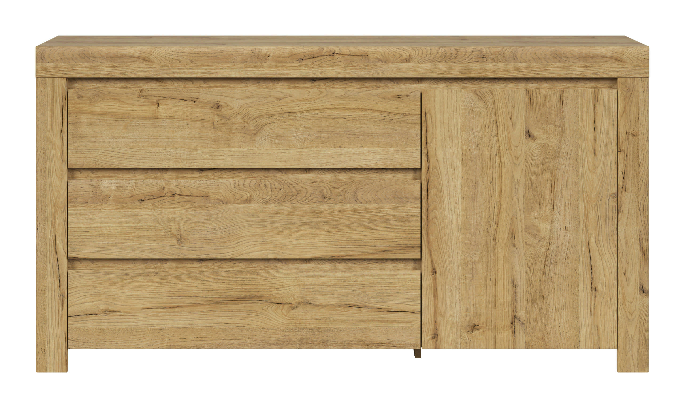 HOLTEN - Buffet  effet chêne 156cm